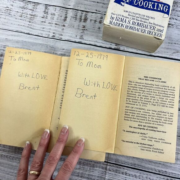 Vintage Joy of Cooking Vol 1 & 2 Irma Rombauer 1972 Vintage Cookbook Set w/ Case - Picture 10 of 12